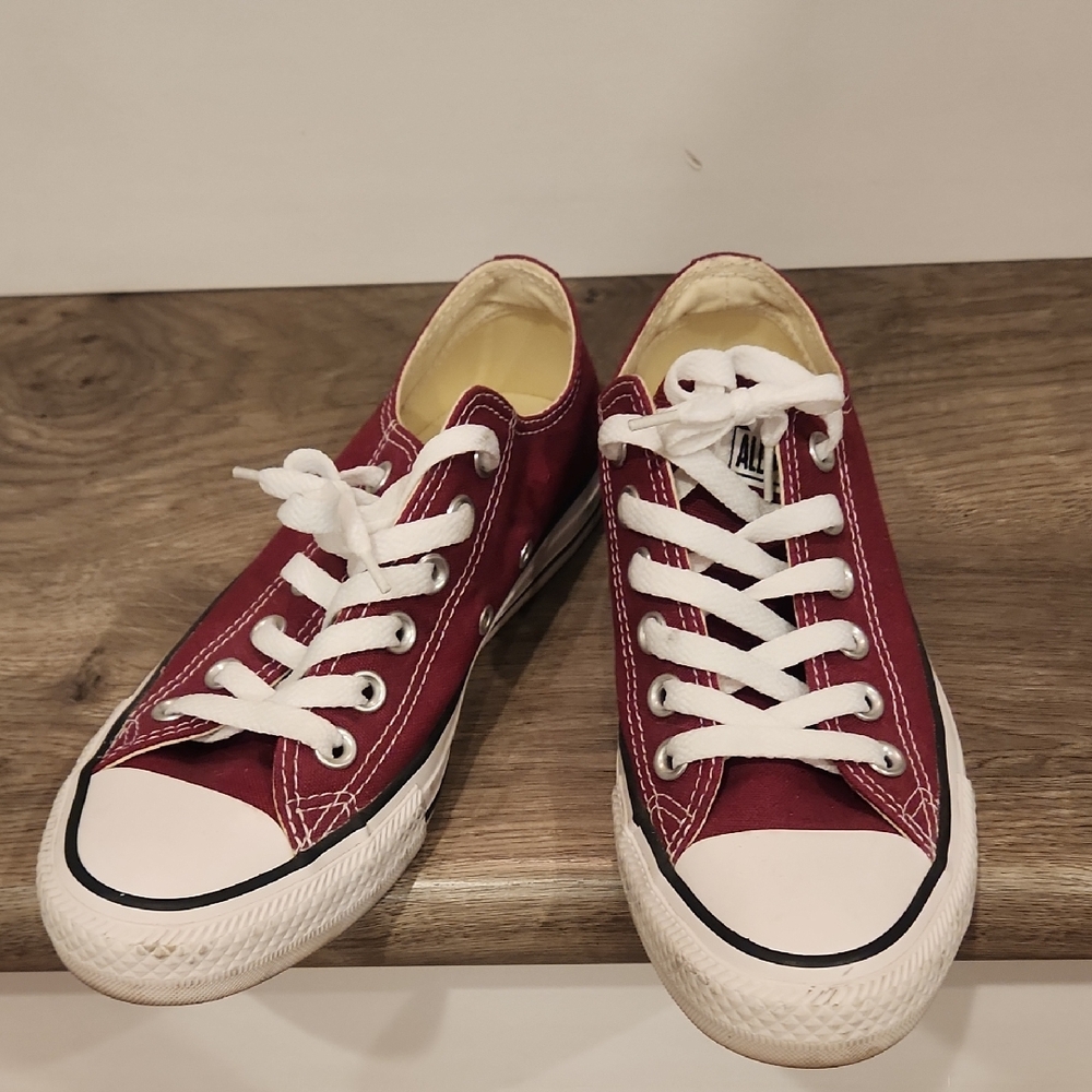Converse Red Low-Top Sneakers